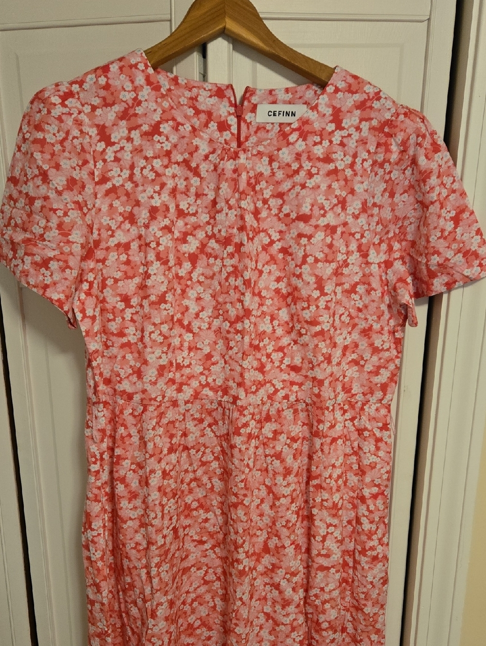 Cefinn Coral Pink Floral Dress